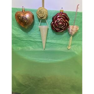 Lot Of Vintage Christmas‎ Ornaments Glass And Homemade